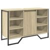 vidaXL Armario lavabo ba&ntilde;o madera ingenier&iacute;a roble Sonoma 91x35x60 cm