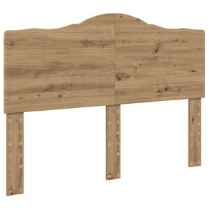 vidaXL Cabecero Roble artesanal Madera contrachapada