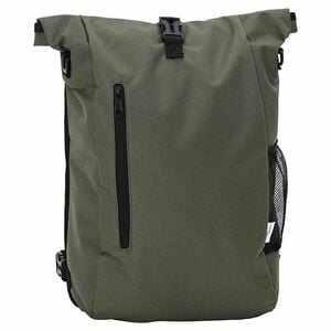 vidaXL Bolsa de bicicleta Oliva 31 x 13 x 58 cm Poli&eacute;ster