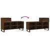 vidaXL Mueble zapatero madera contrachapada roble marr&oacute;n 102x36x60 cm