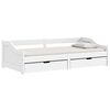 vidaXL Sof&aacute; cama con 2 cajones madera maciza pino blanca IRUN 90x200cm
