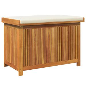 vidaXL Cojines para exterior 90x50x60,5 cm madera maciza acacia