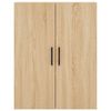 vidaXL Aparador alto madera contrachapada color roble 69,5x34x180 cm