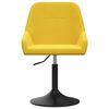 vidaXL Taburete de cocina de terciopelo amarillo mostaza