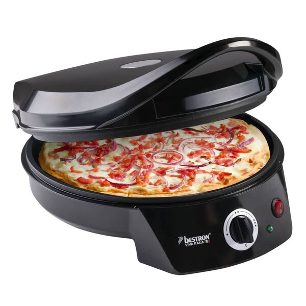 Bestron Horno de pizza/parrilla de mesa APZ400Z 1800 W negro
