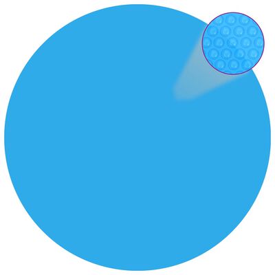 vidaXL Cubierta solar de piscina de PE redonda y flotante 455 cm azul