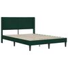 vidaXL Estructura de cama Verde oscuro 120 x 190 cm Terciopelo