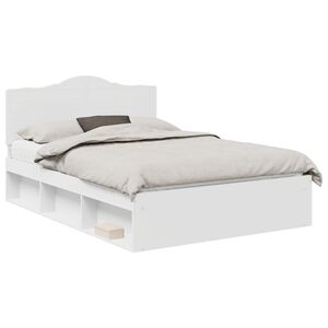vidaXL Estructura de cama 140 x 200 cm Madera de pino macizo