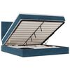 vidaXL Estructura de cama otomana colchones terciopelo azul oscuro
