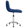 vidaXL Silla de oficina giratoria de tela azul