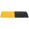 vidaXL Bad&eacute;n de velocidad caucho amarillo y negro 97x32,5x4 cm