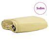 vidaXL Lona 650g / m&sup2; Beige 5 x 8 m Lona con recubrimiento de PVC