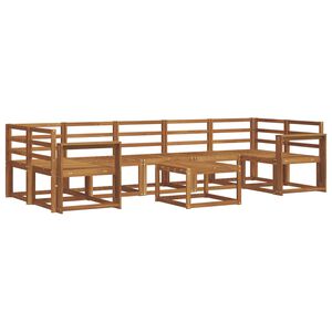 vidaXL Conjunto de sof&aacute;s de exterior 8 pcs Natural