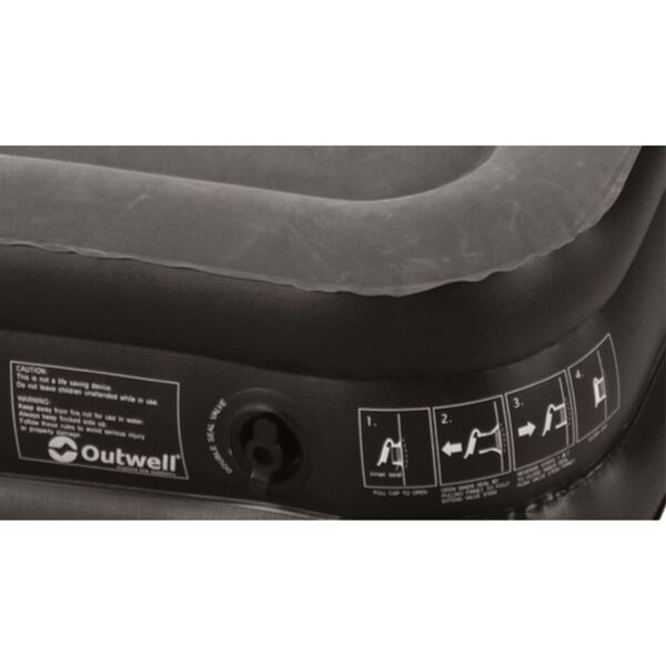 Outwell Colch&oacute;n inflable Excellent Single gris y negro 200x80x30 cm