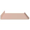 vidaXL Estante flotante 2 pcs Rosa 80 x 18 x 2,5 cm Acero