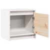 vidaXL Mesitas de noche 2 uds madera maciza pino blanco 40x30,5x40 cm