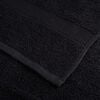 vidaXL Toalla de Invitado SOLUND 25 pcs Negro 80 x 200 cm Algod&oacute;n