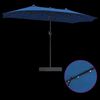 vidaXL Parasol de jardín Azul 385 x 209 x 244 cm tela