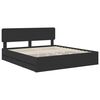 vidaXL Estructura de cama Negro 200 x 200 cm Madera Ingenieril