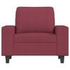 vidaXL Sillón de tela rojo tinto 60 cm