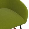 vidaXL Silla mecedora de tela verde claro