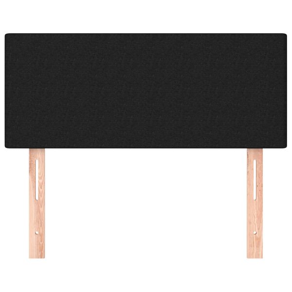 vidaXL Cabecero de tela negro 80x5x78/88 cm