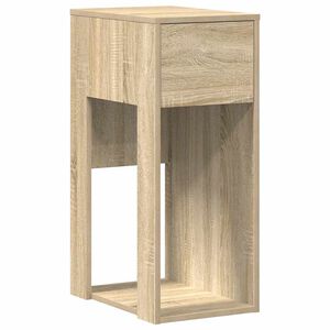 vidaXL Torre de ordenador con caj&oacute;n roble sonoma 30x44x74 cm