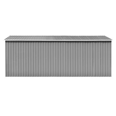 vidaXL Caseta de jardín metal gris 257x489x181 cm
