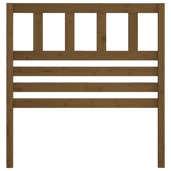 vidaXL Cabecero de cama madera maciza de pino marr&oacute;n miel 96x4x100 cm