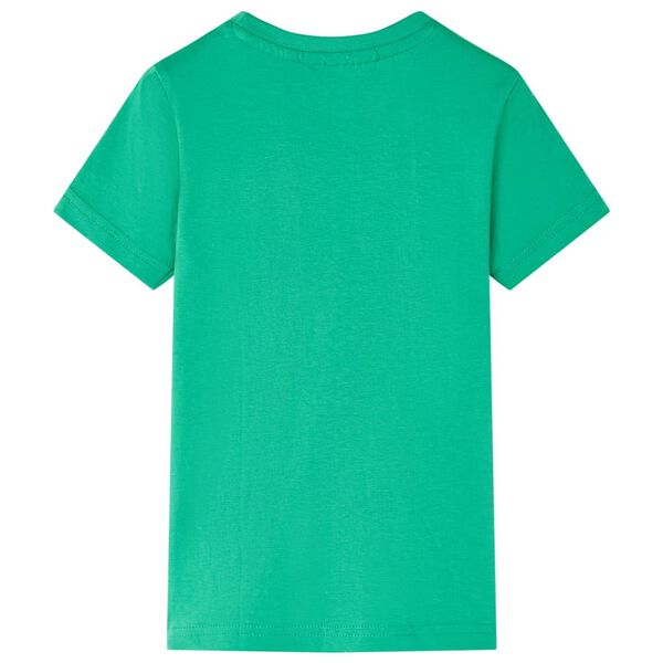 Camiseta infantil verde ne&oacute;n 116