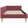vidaXL Estructura de cama en esquina Rojo vino 90 x 190 cm tela