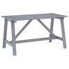 vidaXL Mesa de comedor para jard&iacute;n madera maciza acacia 140x70x73,5 cm