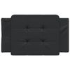 vidaXL Cabecero de cama acolchado Zadar cuero sintético negro 90 cm