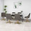 vidaXL Sillas de comedor giratorias 6 uds de terciopelo gris claro