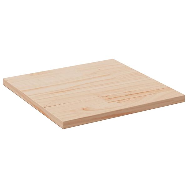 vidaXL Tablero de mesa cuadrado madera maciza de pino 50x50x1,7 cm