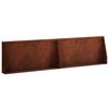 vidaXL Muro de Contenci&oacute;n 2 uds. 80 x 12 x 50 cm Acero oxidado Oxidado