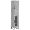 vidaXL Aparador de madera contrachapada gris hormig&oacute;n 34,5x34x180 cm