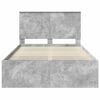 vidaXL Estructura de cama Concreto 120 x 190 cm Madera de pino macizo