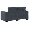 vidaXL Sofá Loveseat gris oscuro 120 cm terciopelo