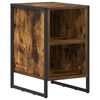 vidaXL Mesa de Noche Roble Humo 39.5 x 30 x 50 cm Madera de ingenier&iacute;a