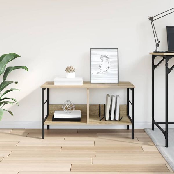 vidaXL Estante de libros Roble Sonoma 82 x 32 x 47 cm