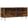 vidaXL Mueble de TV madera contrachapada roble ahumado 100x34,5x44,5cm