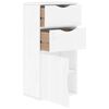 vidaXL Mueble auxiliar con cajones ODDA blanco 40x24x79 cm madera pino