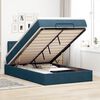 vidaXL Cama otomana con colch&oacute;n 120x190 cm terciopelo azul oscuro