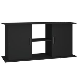 vidaXL Soporte para acuario madera de ingenier&iacute;a negro 121x41x58 cm