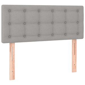 vidaXL Cabecero de tela gris claro 100x5x78/88 cm