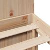 vidaXL Cama con estantería sin colchón madera maciza de pino 200x200cm