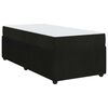 vidaXL Estructura de cama con colchón Negro 80 x 200 cm tela