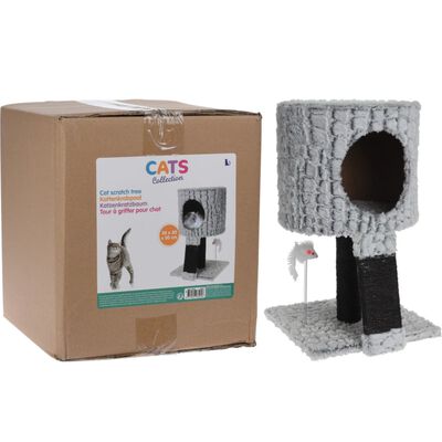 Pets Collection Rascador de gatos con soporte y ratón 30x30x40 cm