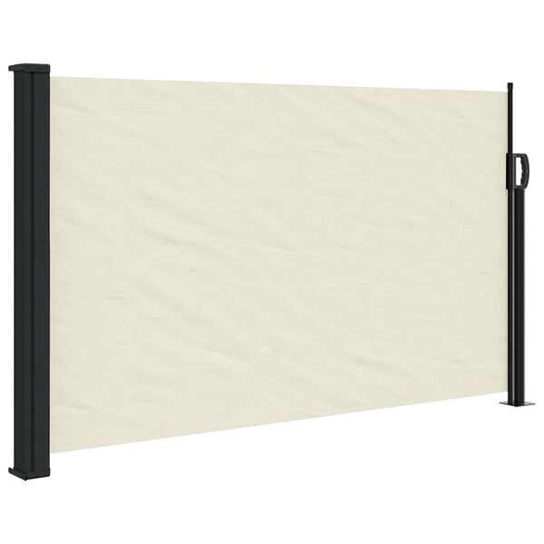 vidaXL Toldo lateral retr&aacute;ctil crema 120x600 cm